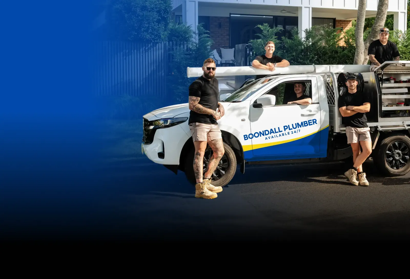 Boondall Plumber team with the ute